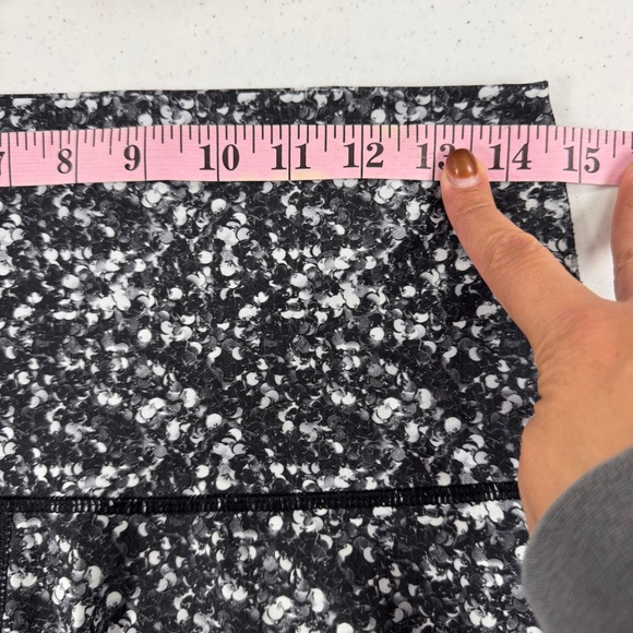 Lululemon Shine Tight Shimmy Shimmer Black White Leggings - Picture 6 of 15